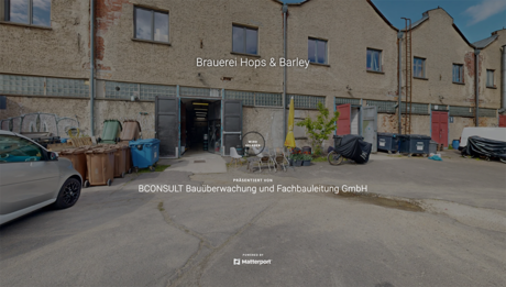 Externe Verlinkung zum 3D-Modell der Brauerei Hops & Barley bei matterport.com